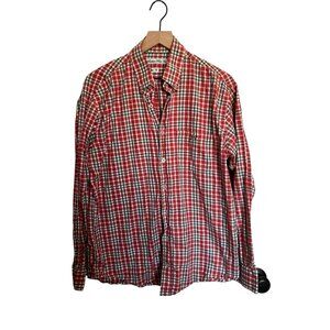 Southern‎ Point Co. Mens Red & Gray Checkered Long Sleeve Shirt M